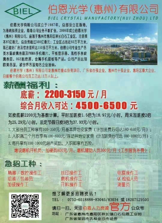 惠州博恩最新招聘信息及其相关解读
