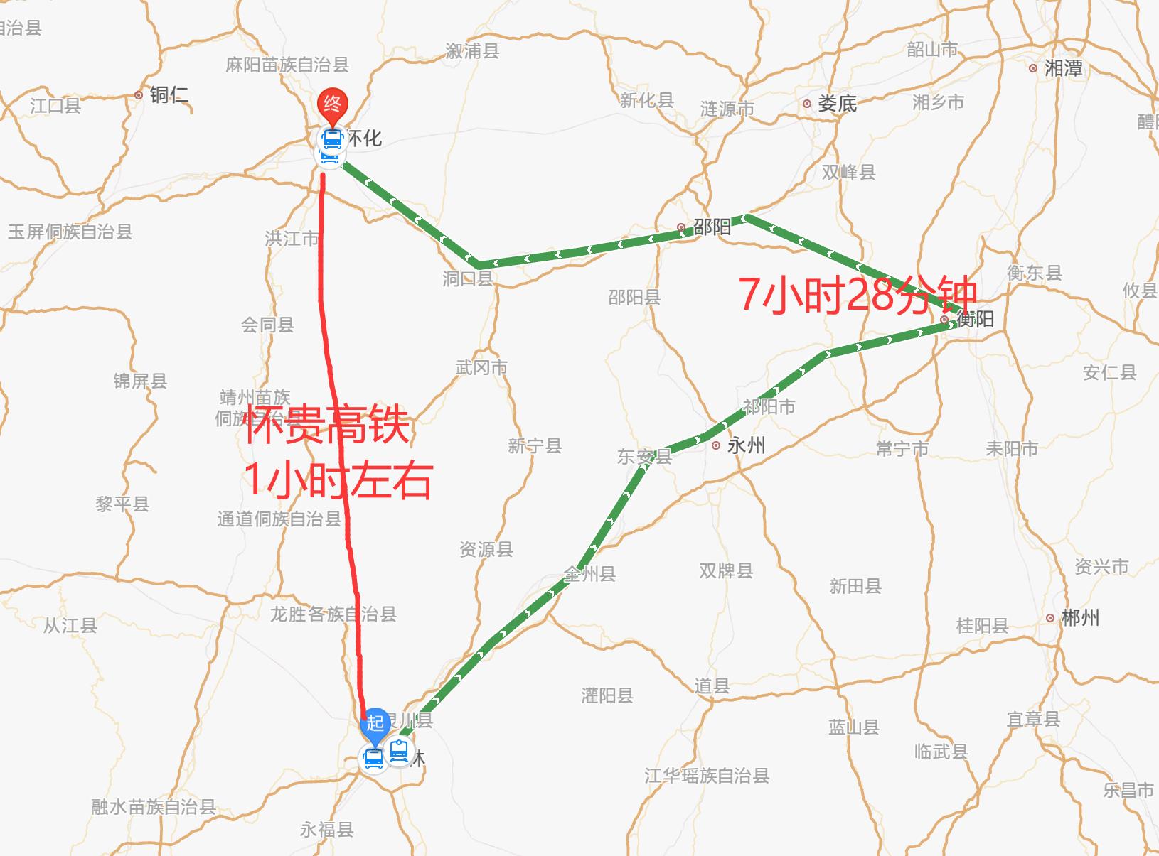 怀桂高铁最新线路图及其影响
