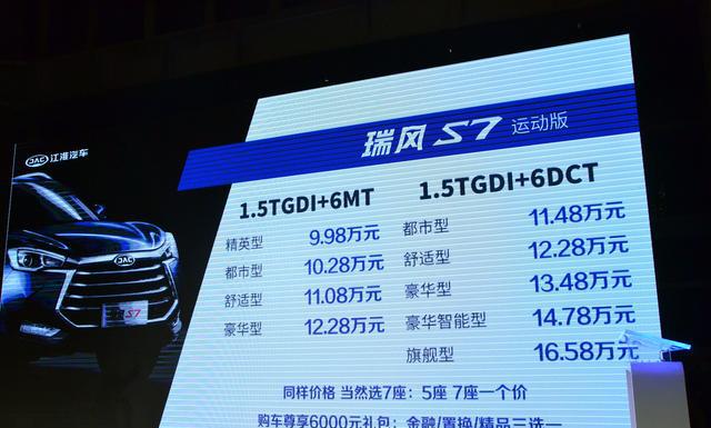 江淮瑞风S7的最新消息，引领智能SUV新潮流
